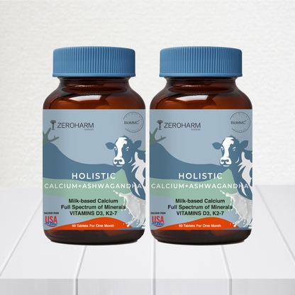 Holistic Calcium And Ashwagandha Tablets