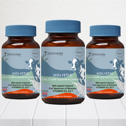 Holistic Calcium And Ashwagandha Tablets